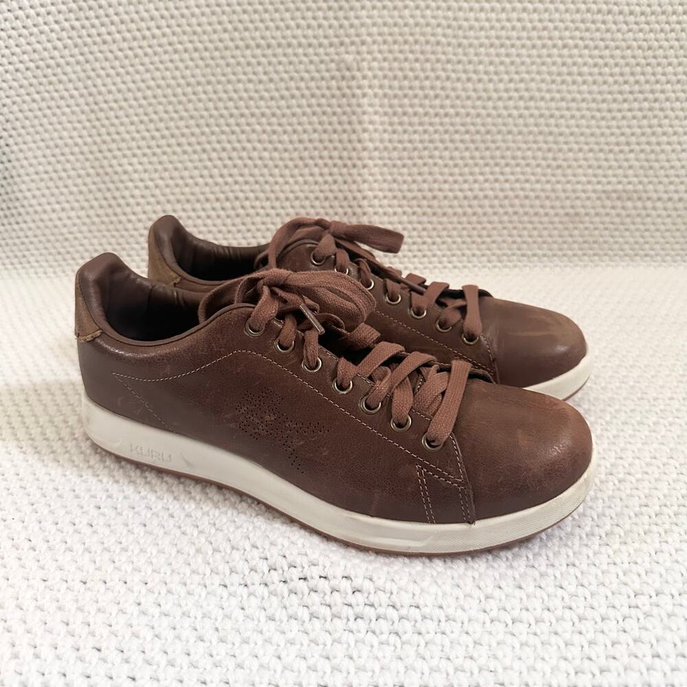 Kuru Men's Roam Clove Brown Leather Classic Court Sneaker Gum Sole Heel Men 9.5 - Picture 3 of 11
